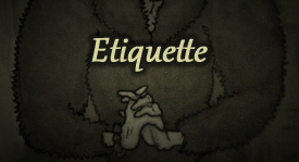 Etiquette, Starring Theodore, Patricia, and Kellgren
