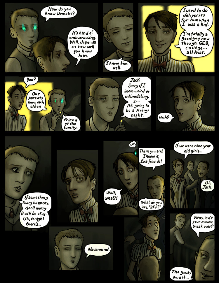 In which the night's plans are nearly revealed